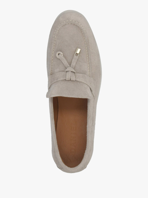 Siani Grey Suede Loafers