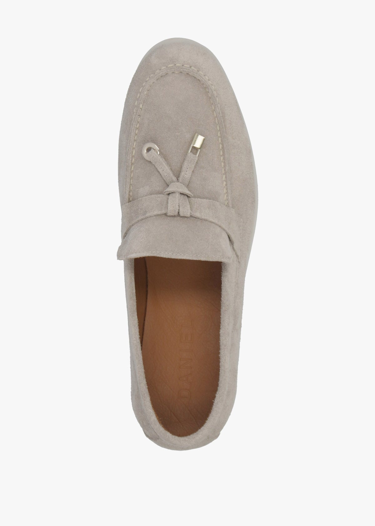 Siani Grey Suede Loafers