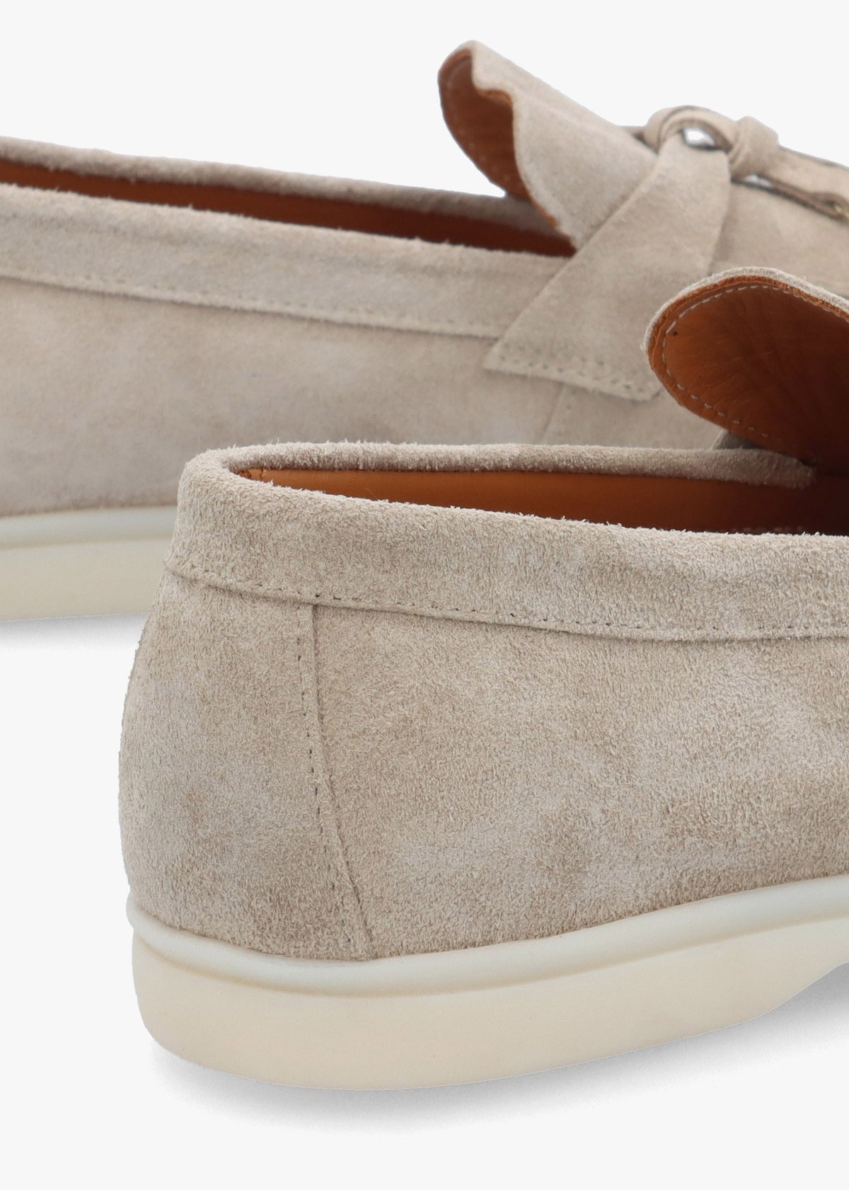Siani Grey Suede Loafers