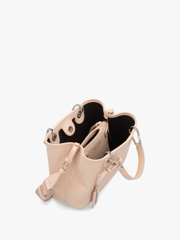 Myea Apricot Moka Shopper Bag With Pouch
