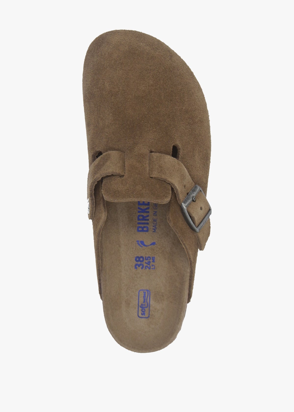 Boston Soft Footbed Dark Tea Tonal Suede Clogs