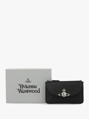 Half Moon Black Card Holder