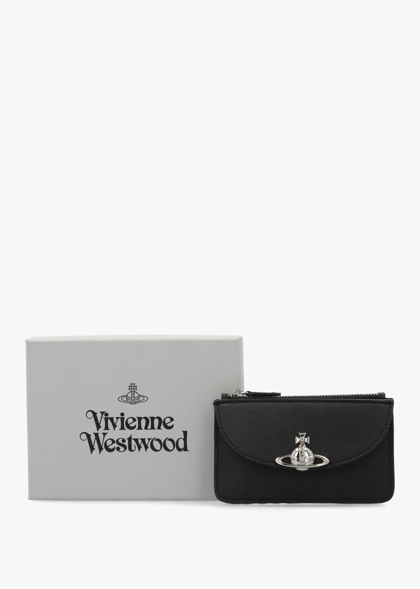Half Moon Black Card Holder