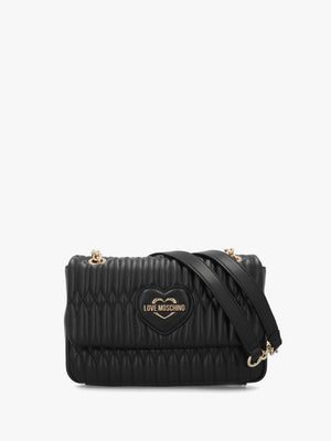 Quilted Bubble Love Nero Shoulder Bag