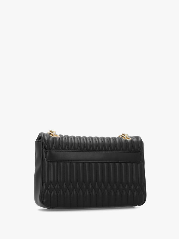 Quilted Bubble Love Nero Shoulder Bag