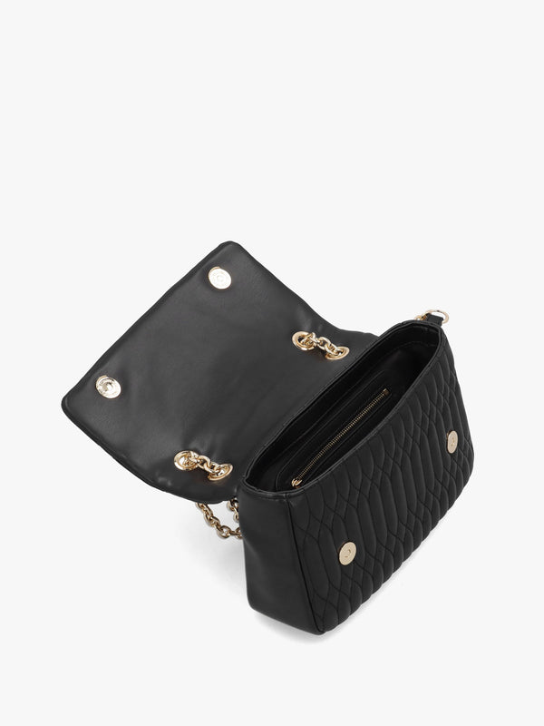 Quilted Bubble Love Nero Shoulder Bag