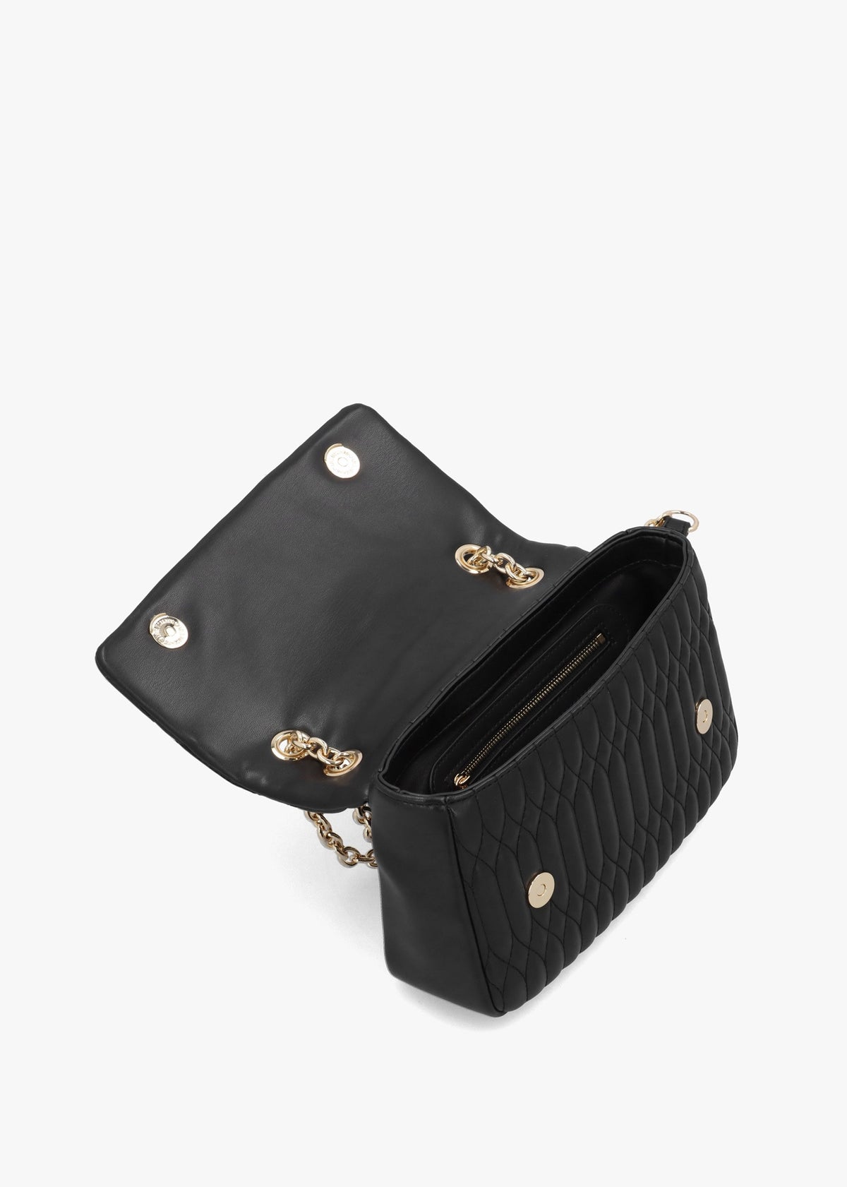 Quilted Bubble Love Nero Shoulder Bag