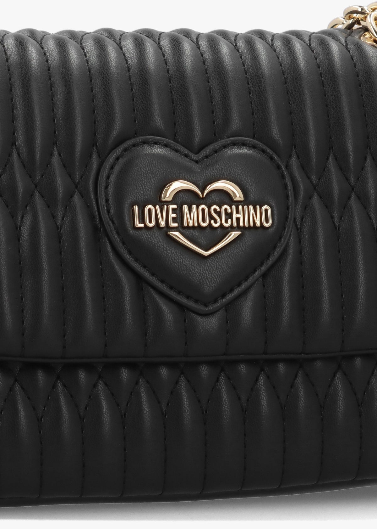 Quilted Bubble Love Nero Shoulder Bag