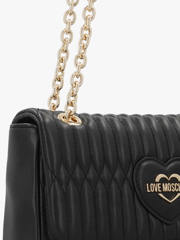 Quilted Bubble Love Nero Shoulder Bag