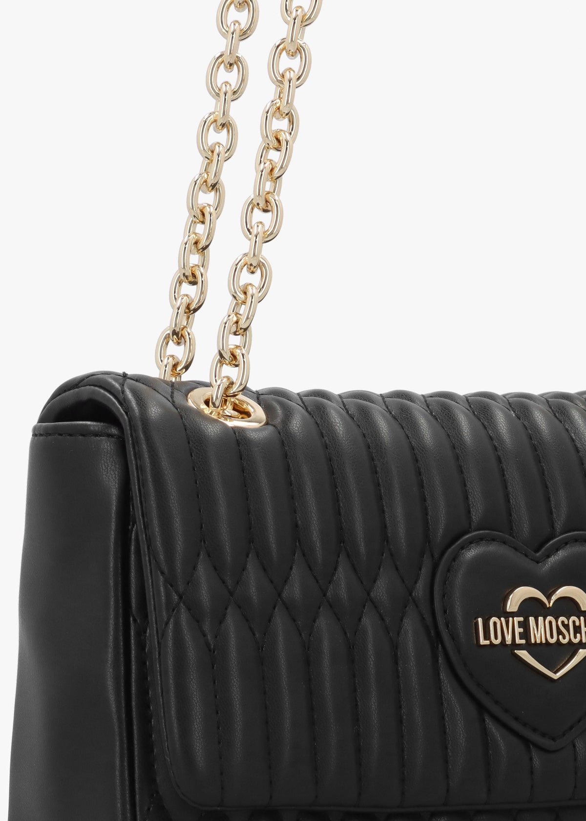 Quilted Bubble Love Nero Shoulder Bag