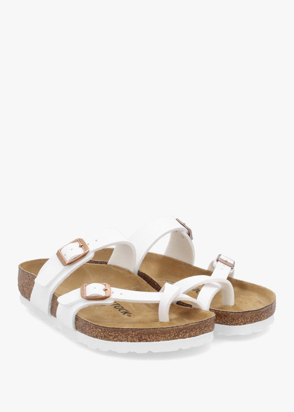 Mayari White Birko-Flor Thong Sandals