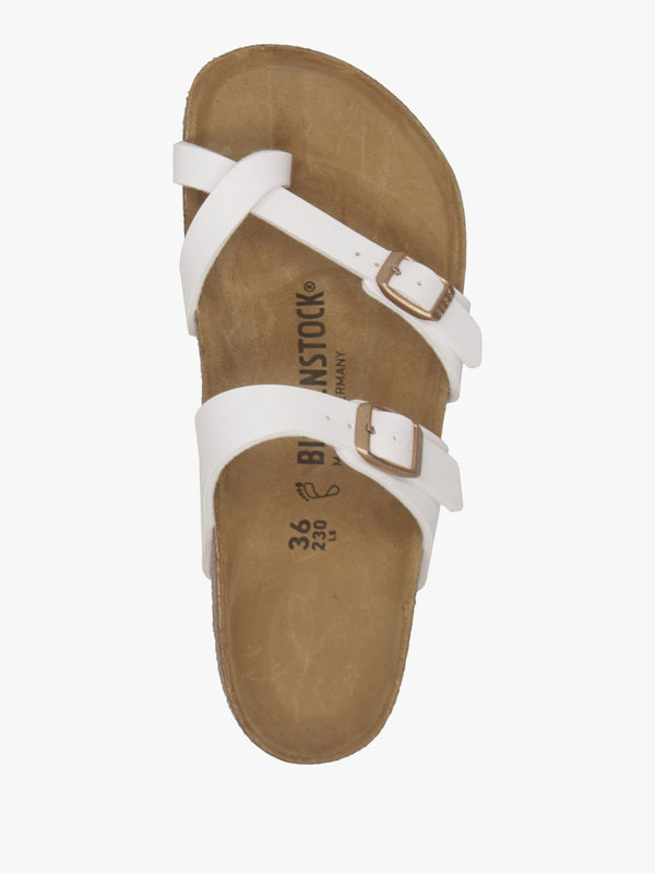 Mayari White Birko-Flor Thong Sandals