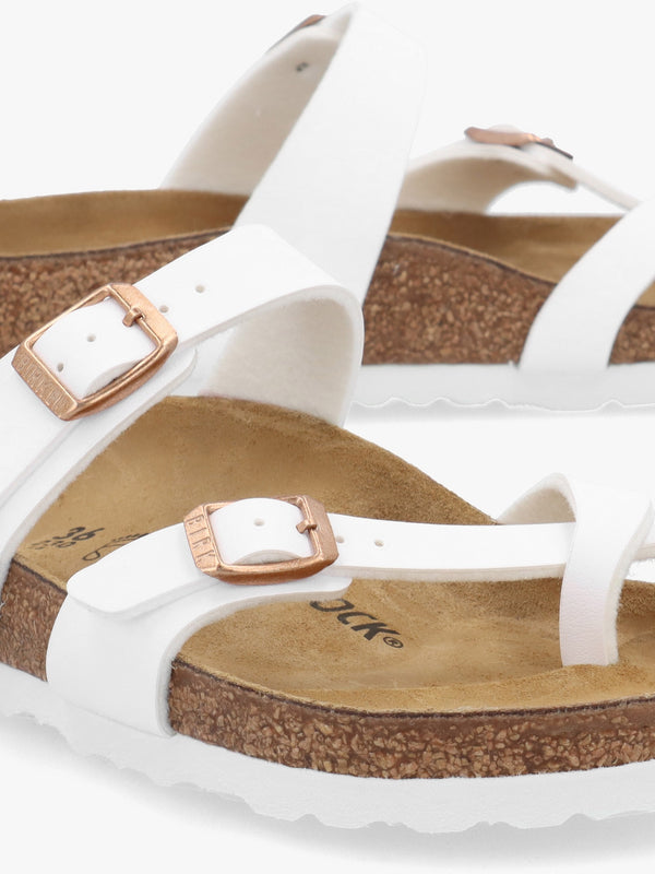 Mayari White Birko-Flor Thong Sandals
