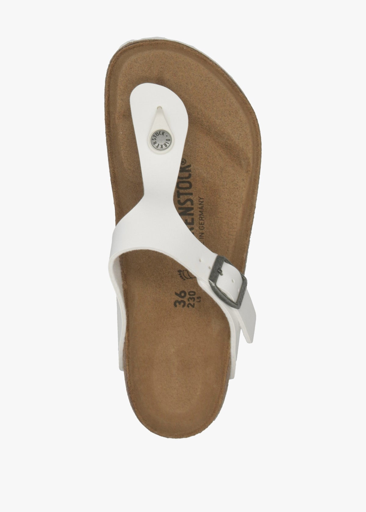 Gizeh Birko-Flor White Sandals