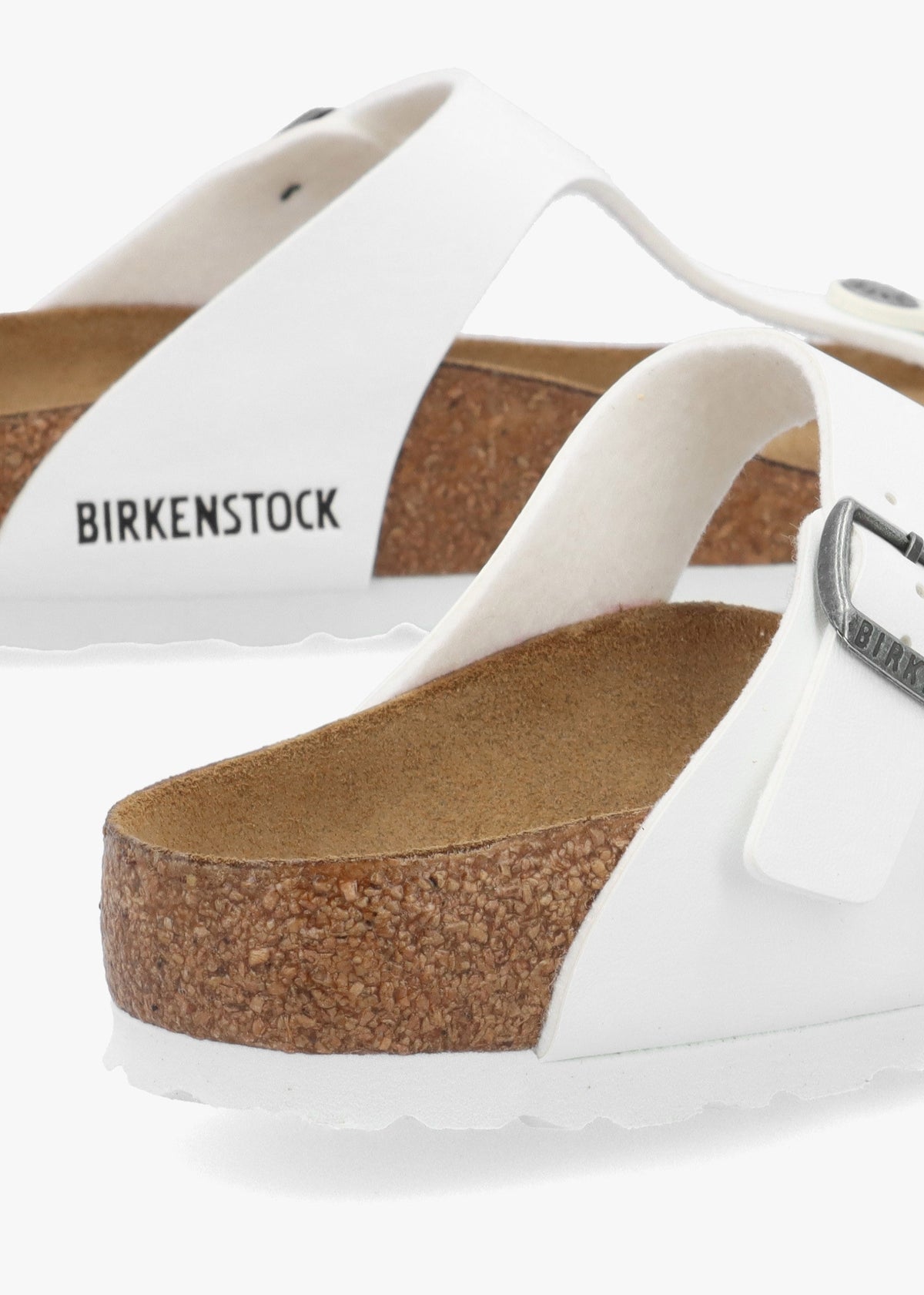 Gizeh Birko-Flor White Sandals