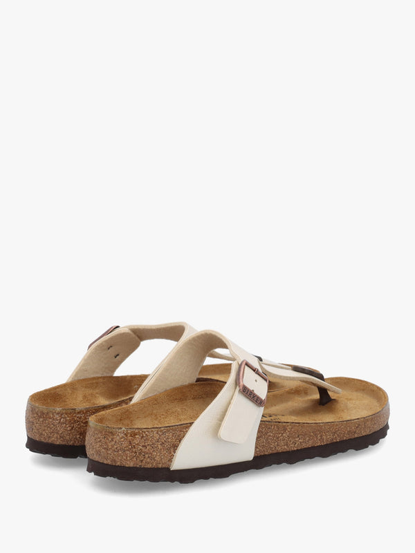 Gizeh Birko-Flor Graceful Pearl White Sandals