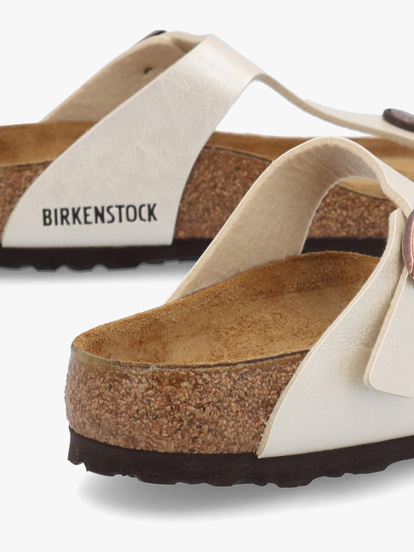 Gizeh Birko-Flor Graceful Pearl White Sandals