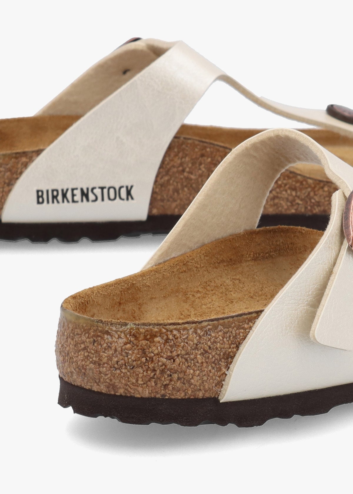 Gizeh Birko-Flor Graceful Pearl White Sandals