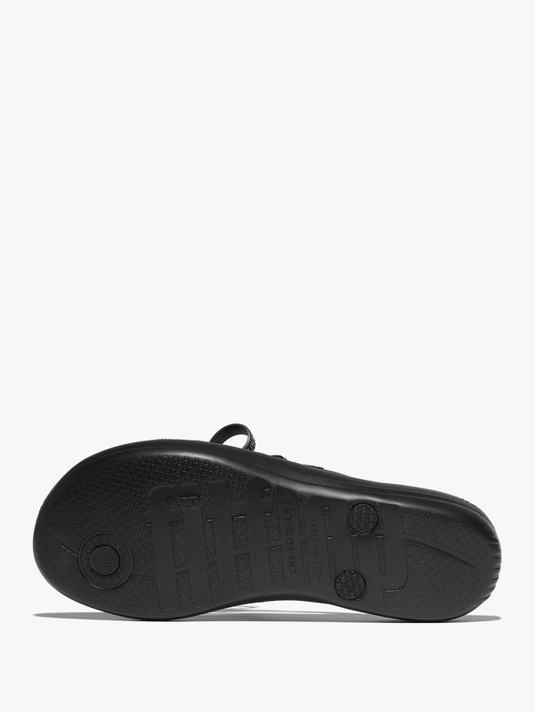 Iqushion Glitz Bow Black Flip Flops