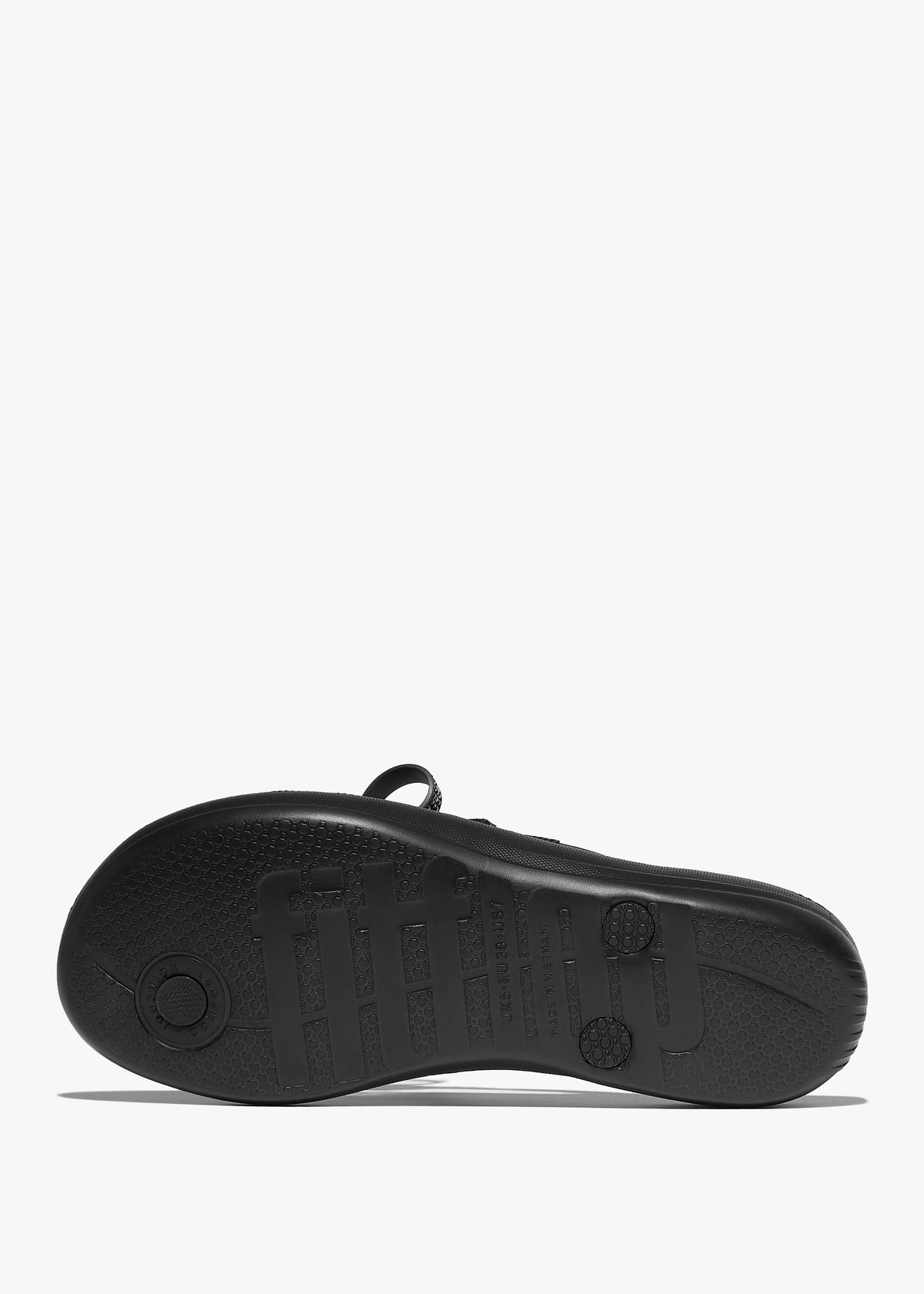 Iqushion Glitz Bow Black Flip Flops