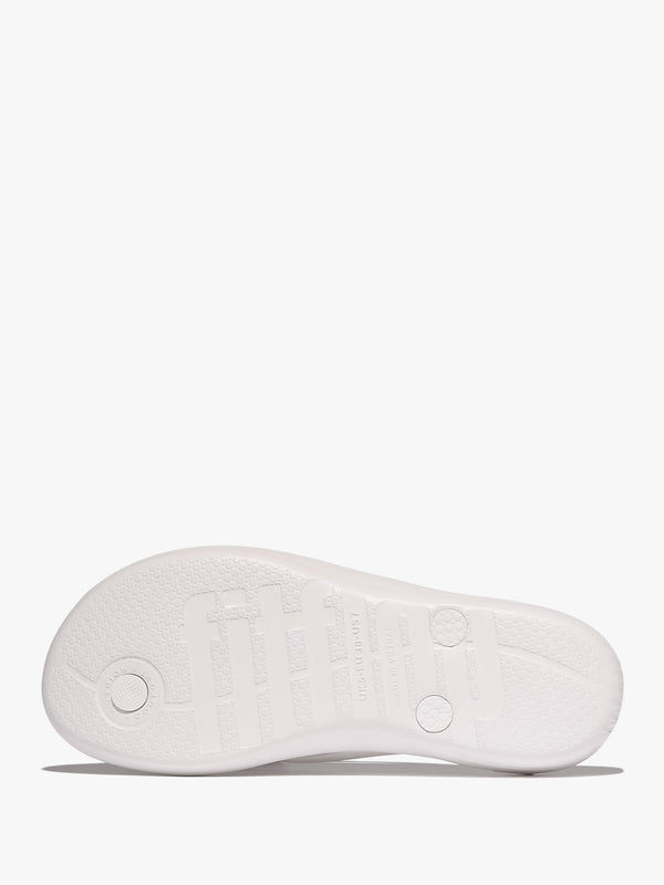 Iqushion Glitz Bow Urban White Flip Flops
