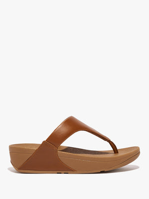 Lulu Light Tan Leather Toe Post Sandals