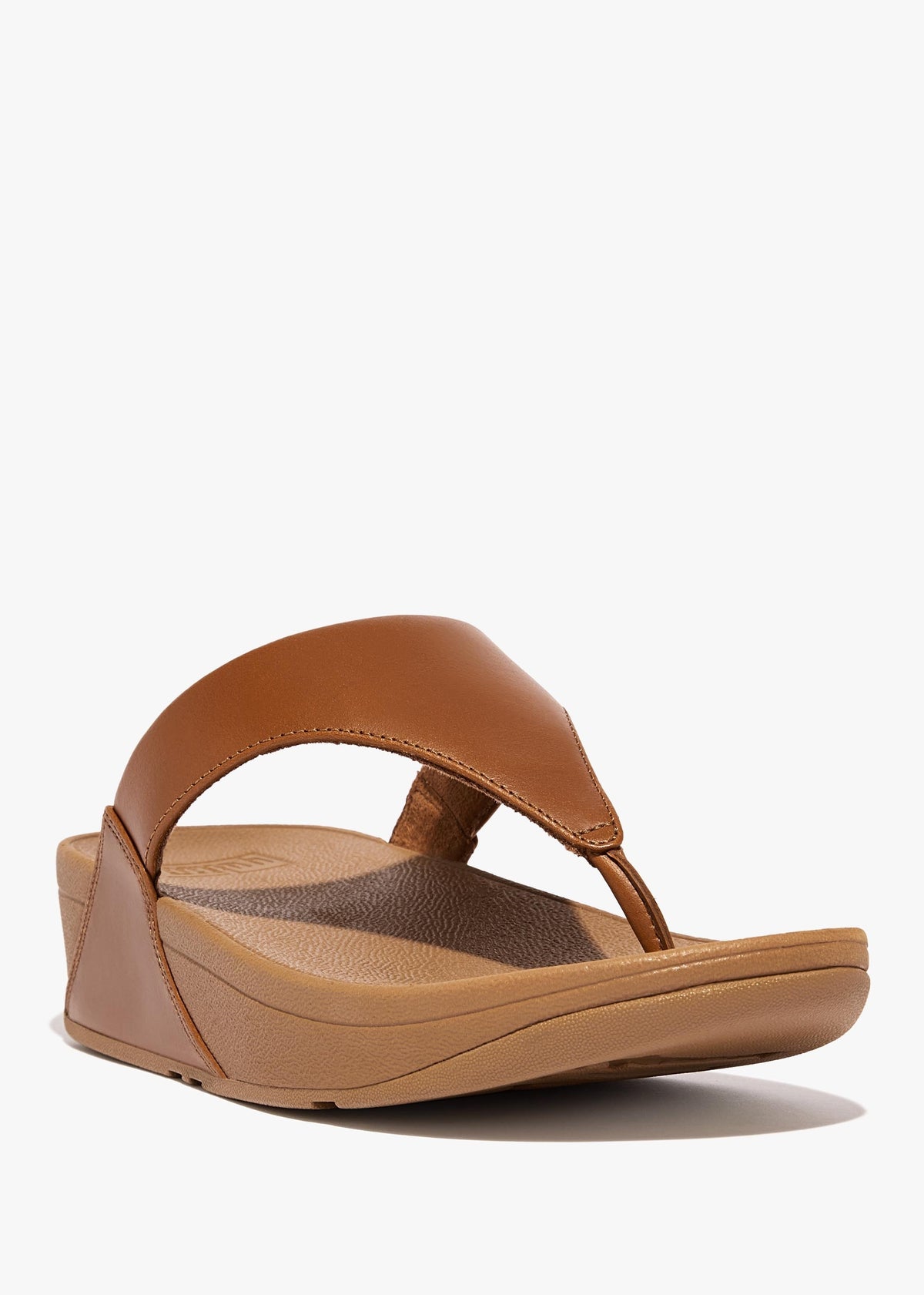 Lulu Light Tan Leather Toe Post Sandals