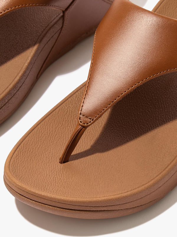 Lulu Light Tan Leather Toe Post Sandals