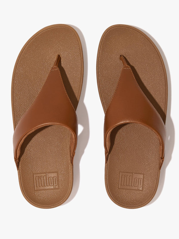 Lulu Light Tan Leather Toe Post Sandals