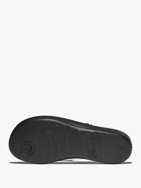 Iqushion Multi Crystal All Black Flip Flops