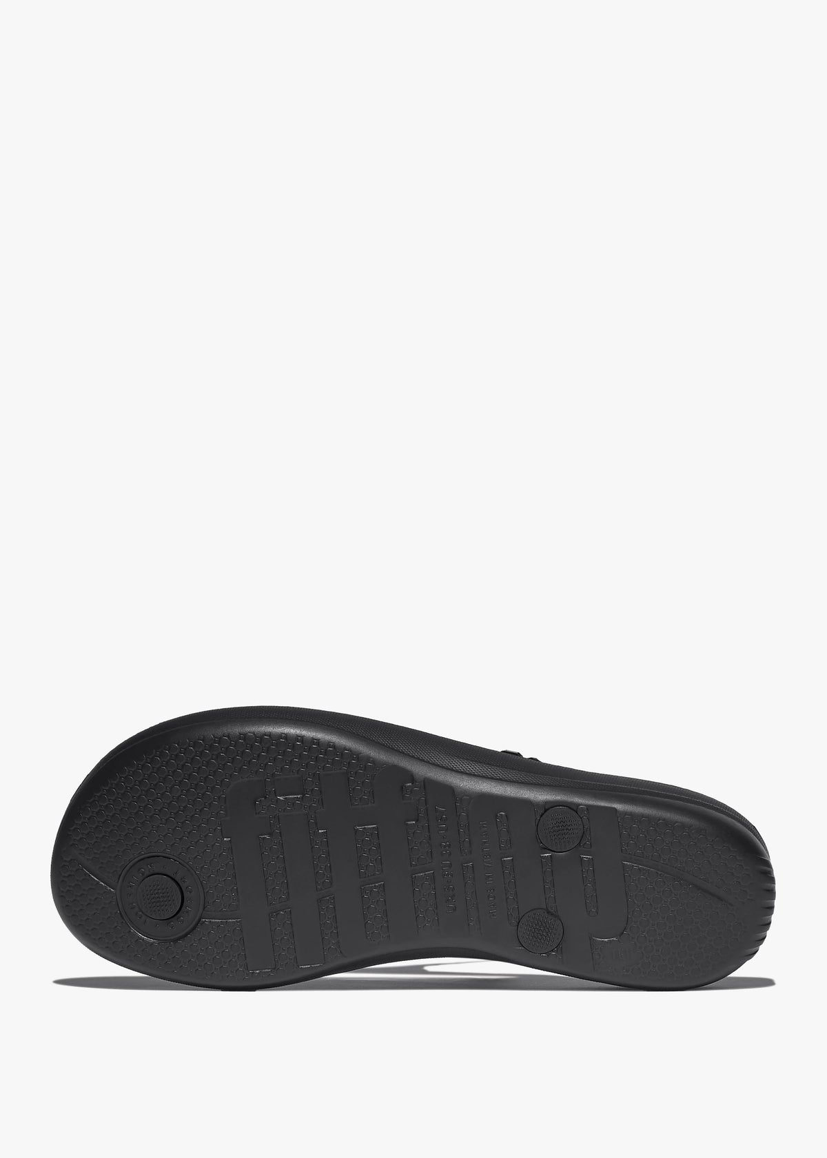 Iqushion Multi Crystal All Black Flip Flops