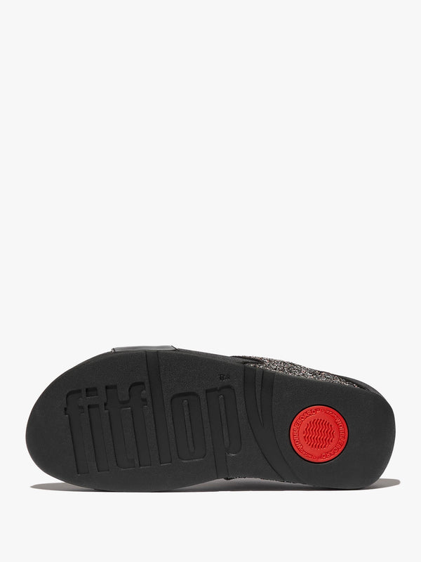 Lulu Multi Tonal Glitter Black Multi Sliders