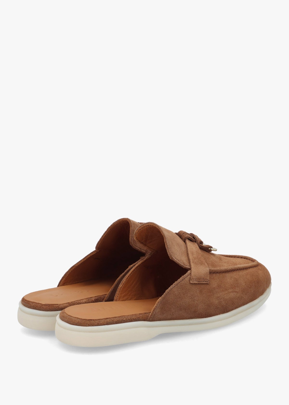 Siani Tan Suede Loafer Mules