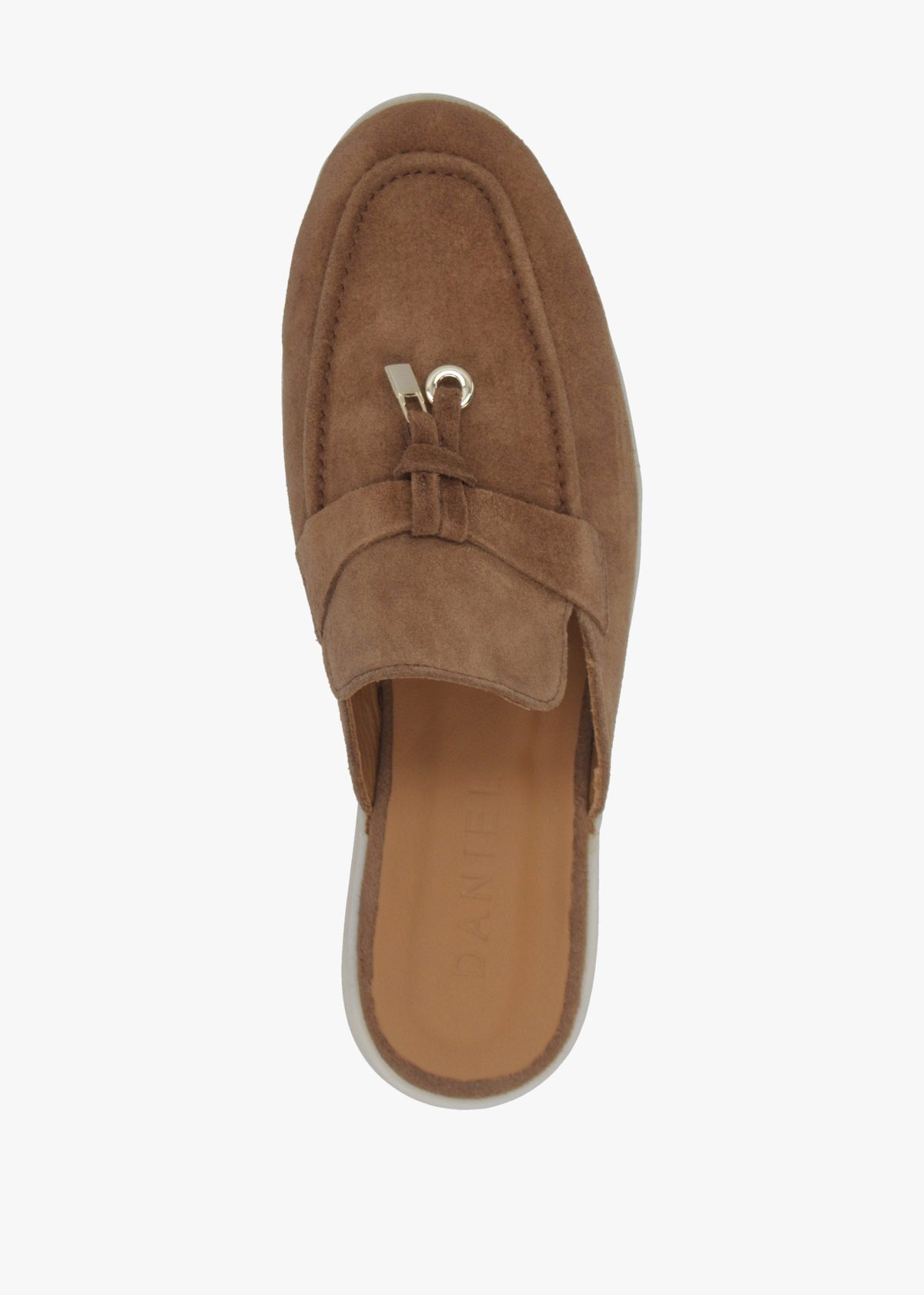 Siani Tan Suede Loafer Mules