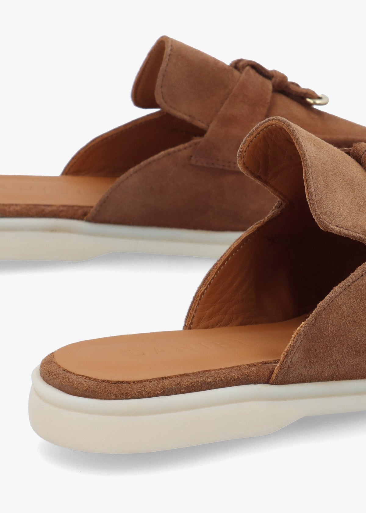 Siani Tan Suede Loafer Mules