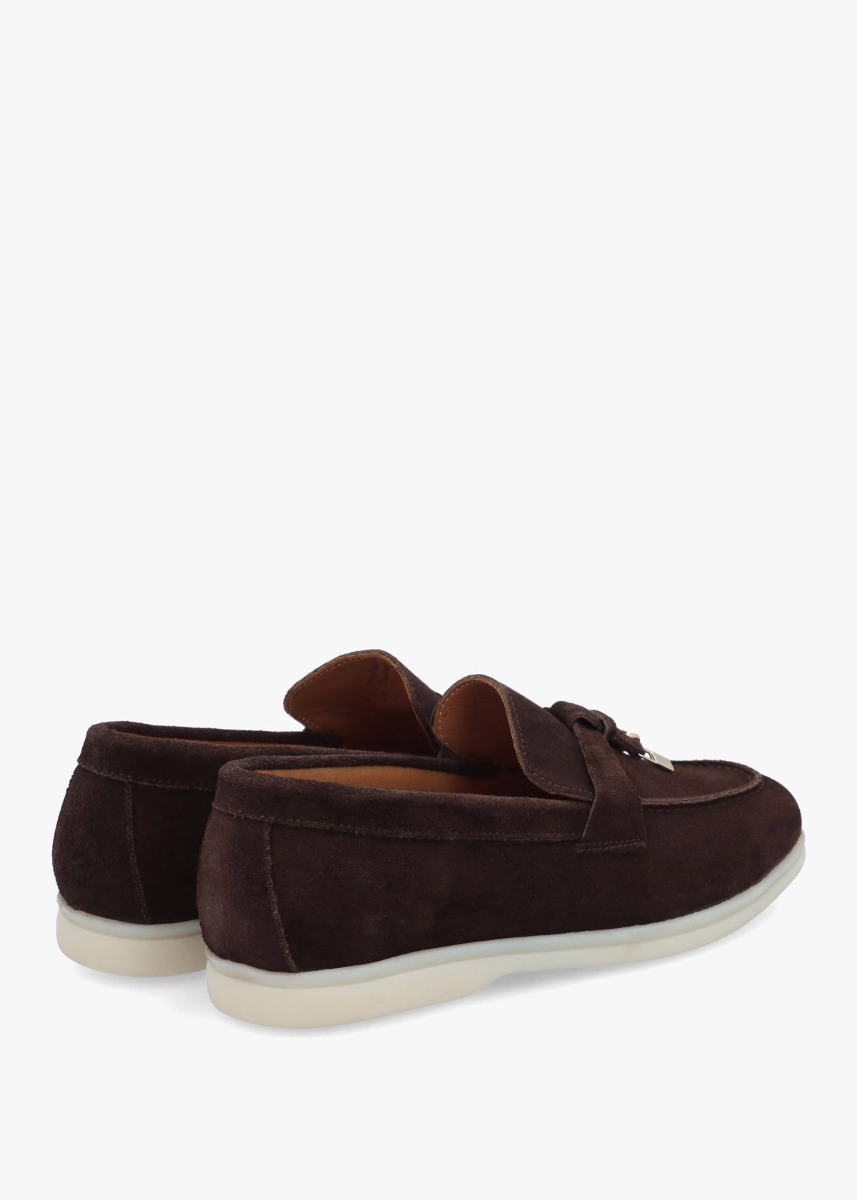 Siani Brown Suede Loafers