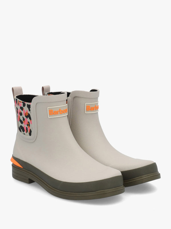 Abbeyfield Packable Mist Inky Leopard Print Ankle Wellingtons