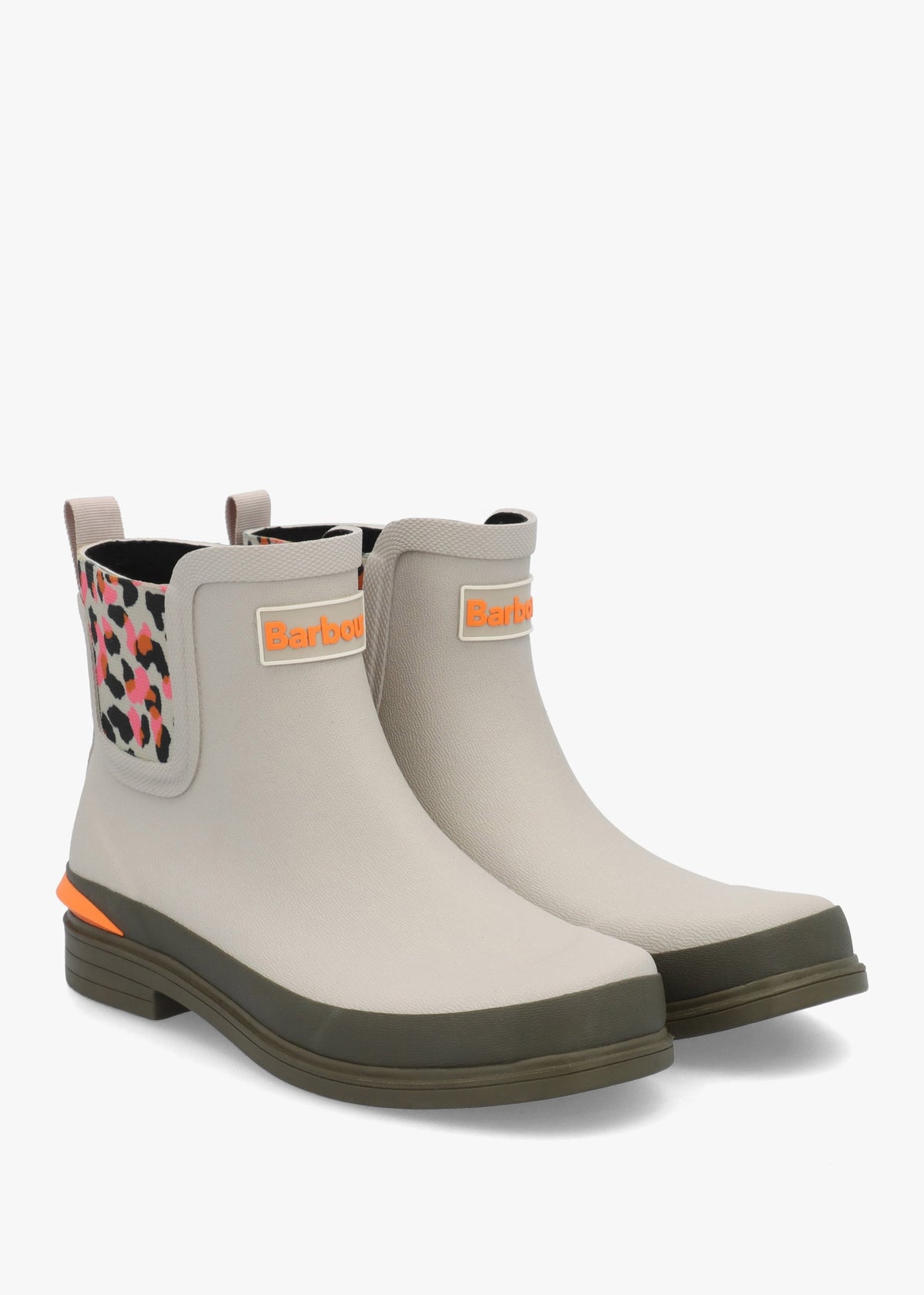 Abbeyfield Packable Mist Inky Leopard Print Ankle Wellingtons