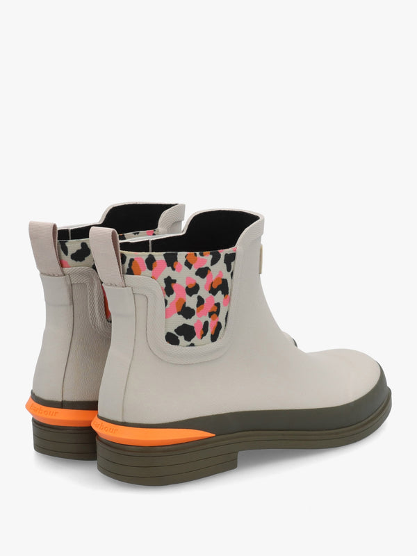 Abbeyfield Packable Mist Inky Leopard Print Ankle Wellingtons