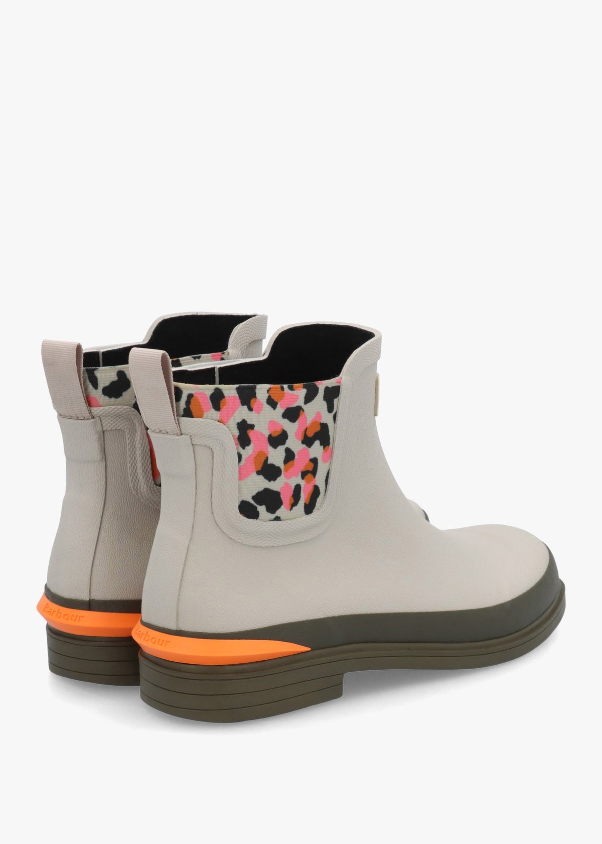 Abbeyfield Packable Mist Inky Leopard Print Ankle Wellingtons