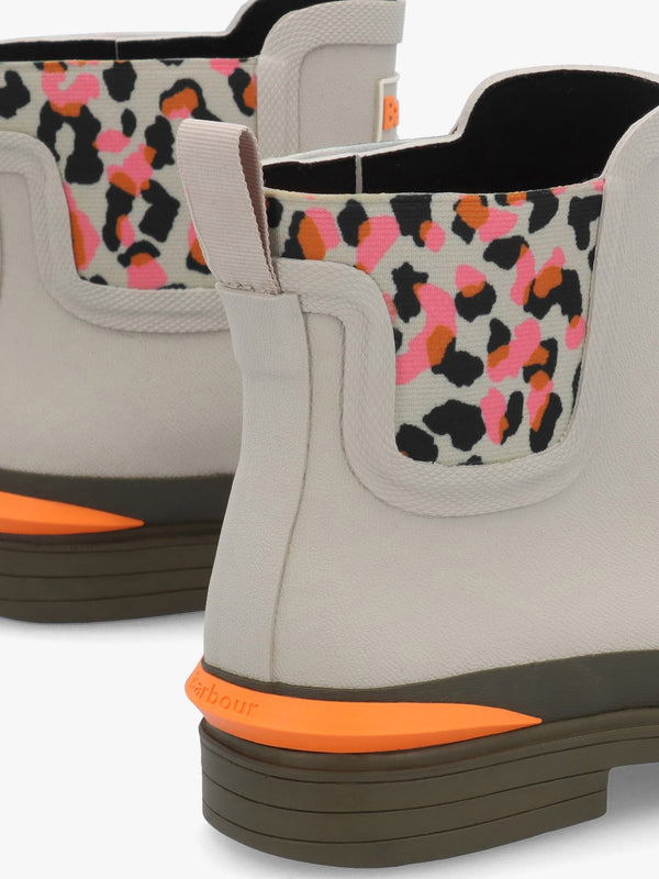 Abbeyfield Packable Mist Inky Leopard Print Ankle Wellingtons