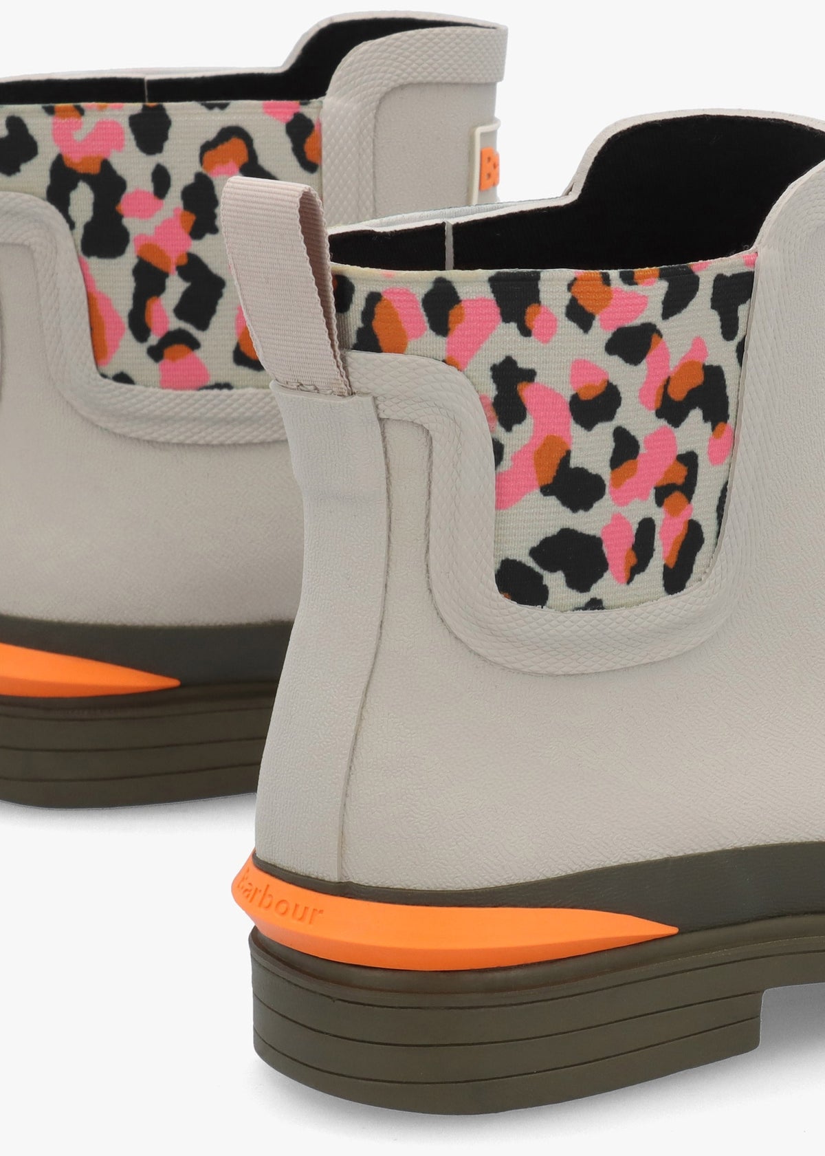 Abbeyfield Packable Mist Inky Leopard Print Ankle Wellingtons