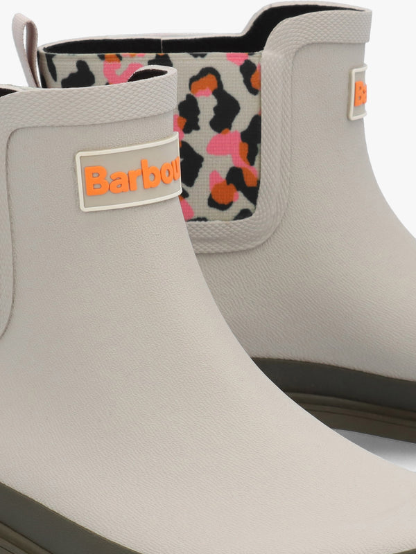 Abbeyfield Packable Mist Inky Leopard Print Ankle Wellingtons