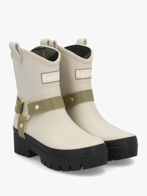 Elley Harness Light Oak Bleached Olive Wellington Boots