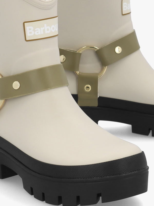 Elley Harness Light Oak Bleached Olive Wellington Boots