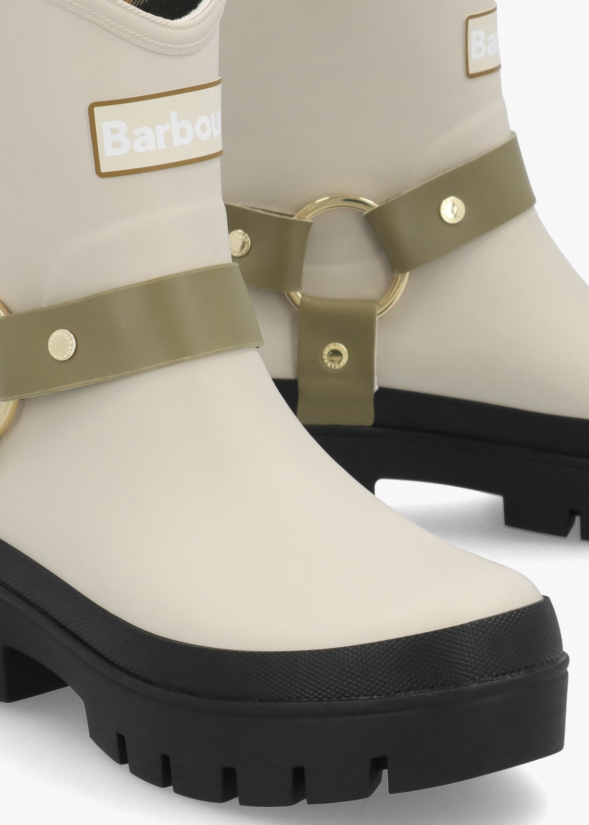 Elley Harness Light Oak Bleached Olive Wellington Boots
