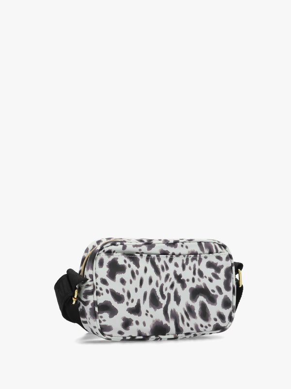 Boulevard Micro Bio Ink Leopard Print Cross-Body Bag