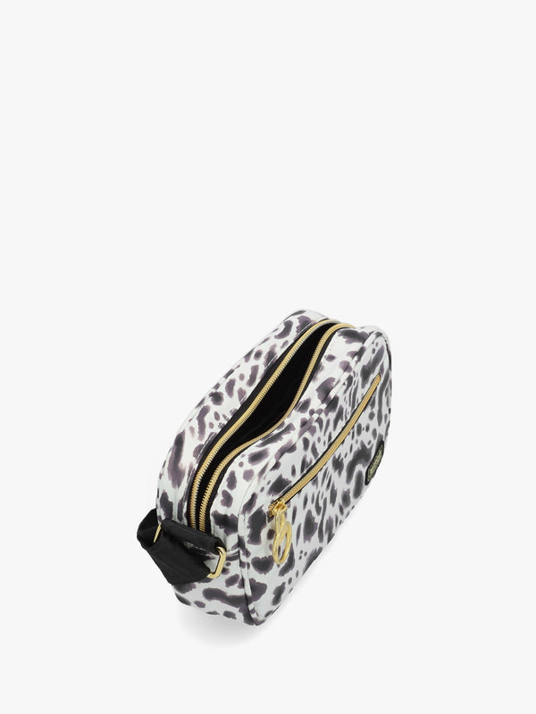 Boulevard Micro Bio Ink Leopard Print Cross-Body Bag