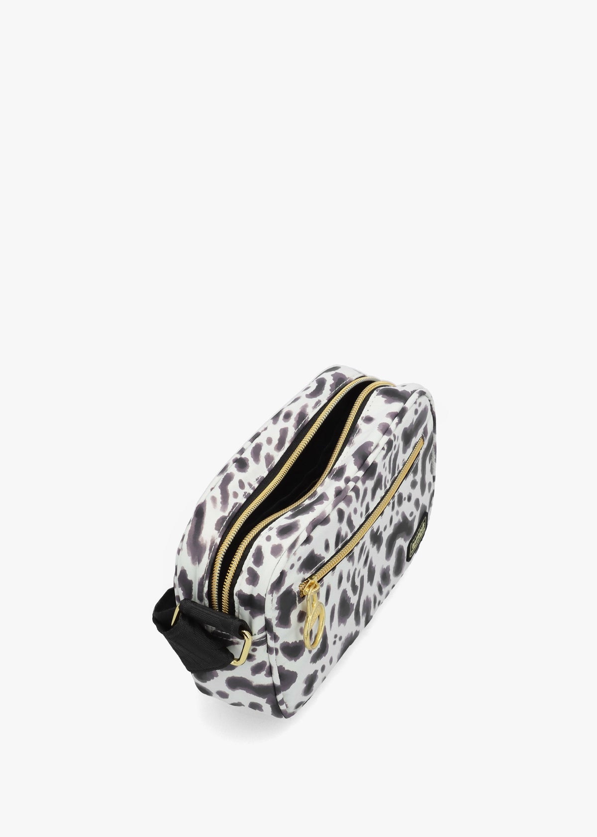 Boulevard Micro Bio Ink Leopard Print Cross-Body Bag