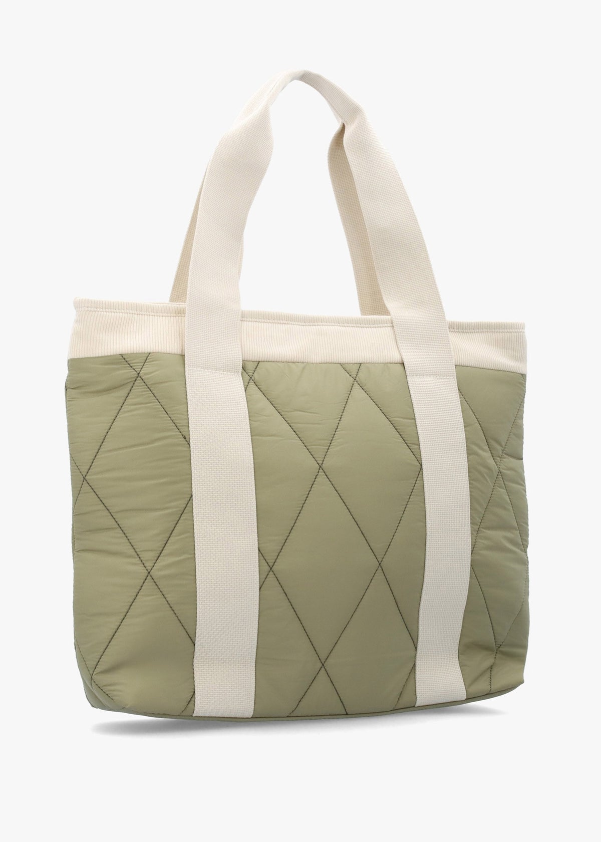 Healy Quilted Bleached Olive Tote Bag
